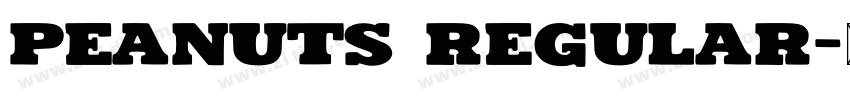 Peanuts Regular字体转换